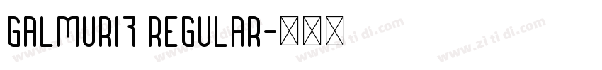 Galmuri7 Regular字体转换